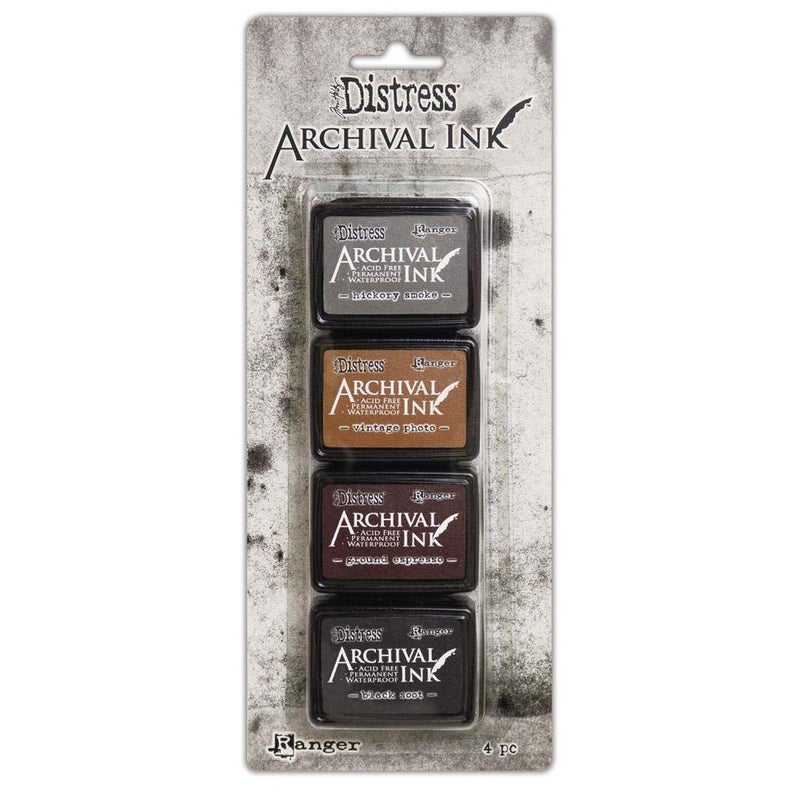 Tim Holtz Distress Archival Mini Ink Kit 1, Kit 2, Kit 3 and Storage Tin - 4 Item Bundle - Image 4